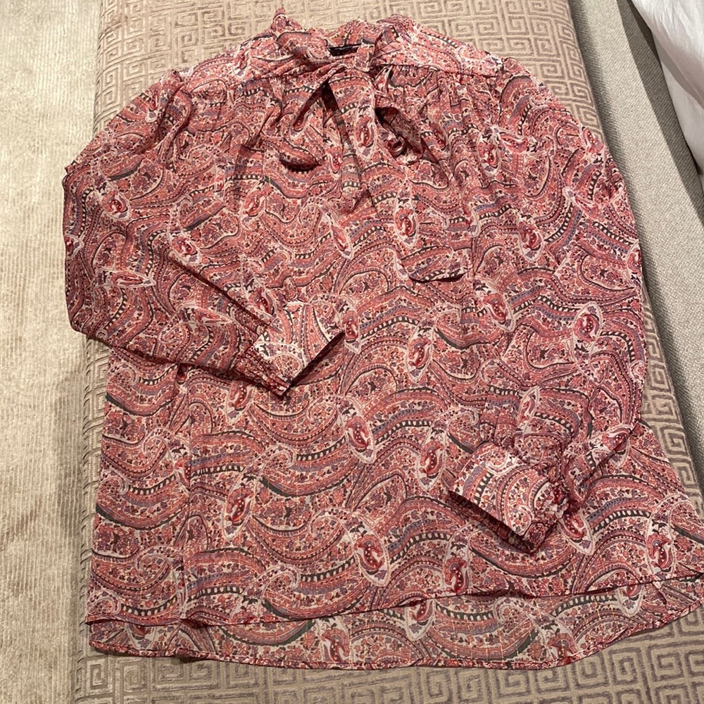 Zara tie blouse size xs